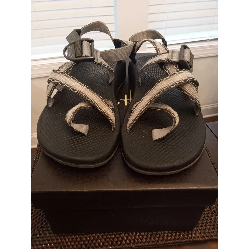 Chaco Womens Prism Gray Hiking Strappy Beach Sandals Shoes Size 11